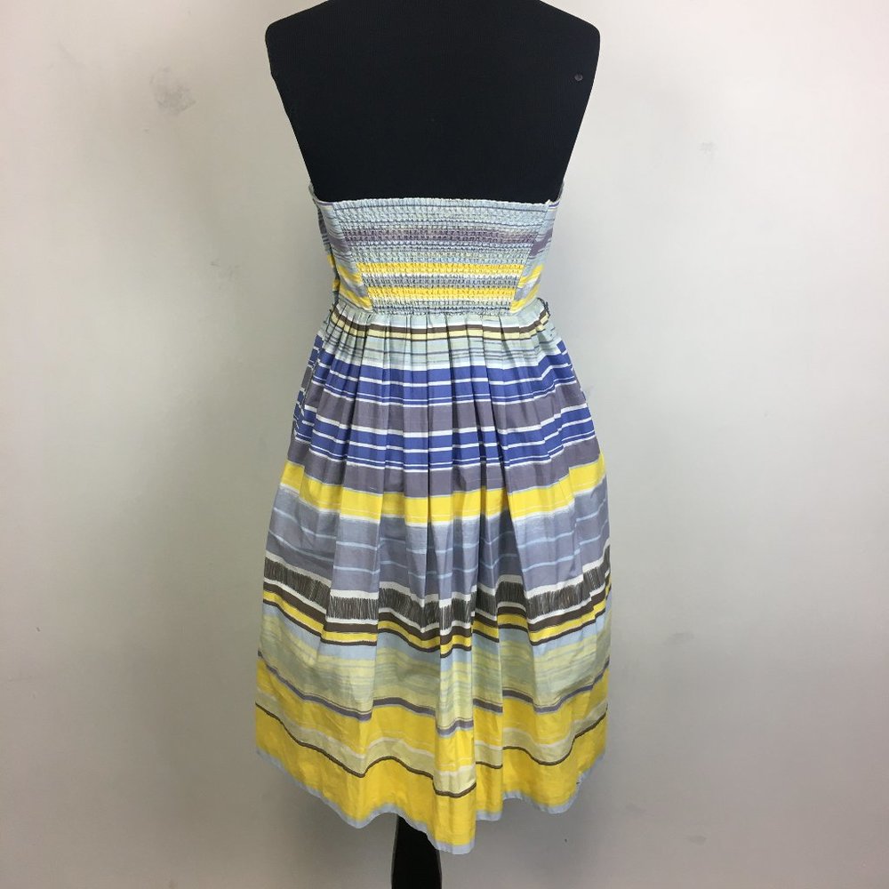 Maeve Anthro Striped Paraiso Strapless Dress - Picture 4 of 5